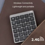 KN-980 28 Keys Portable Wireless Digital Quiet Keypad Computer External Digital Password Keypad - Image 9