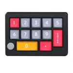 MKESPN 13 Keys RGB Multi-Function Macro Programming Mechanical Keypad Wired With Knob Keyboard