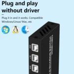 FJGEAR FJ-U804 8 In 4 Out USB2.0 Sharing Switch Extender - Image 2