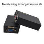 FJGEAR FJ-VEA100 2 In 1 Extender VGA To RJ45 Signal Single Cable Extension With Audio, EU Plug - Image 3