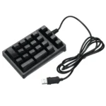 198I K21 Wired Mechanical Dightal Keyboard Multifunction Button RGB Backlight Office Keypad