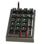 198I K21 Wired Mechanical Dightal Keyboard Multifunction Button RGB Backlight Office Keypad - Image 3