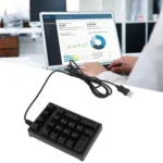 198I K21 Wired Mechanical Dightal Keyboard Multifunction Button RGB Backlight Office Keypad - Image 8