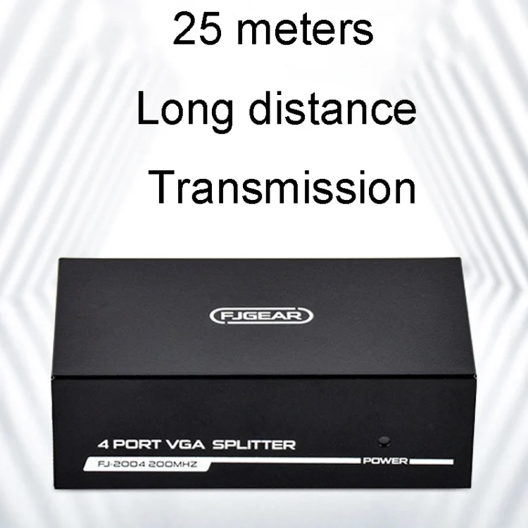 TBD06040742_4.webp FJGEAR FJ-2004 VGA Splitter 1 In 4 Out Computer Vedio Output Splitter, EU Plug - Image 5