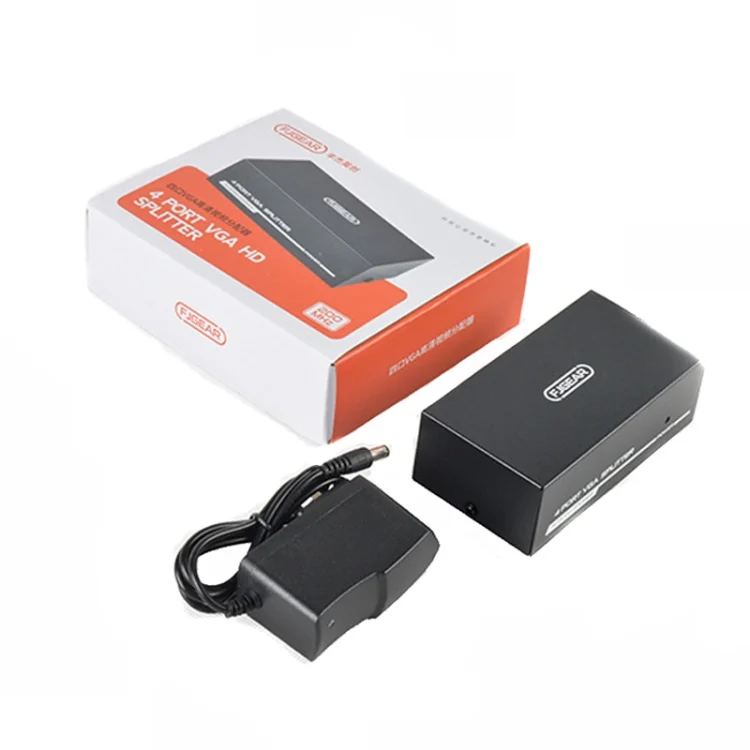 TBD06040742_7.webp FJGEAR FJ-2004 VGA Splitter 1 In 4 Out Computer Vedio Output Splitter, EU Plug - Image 8