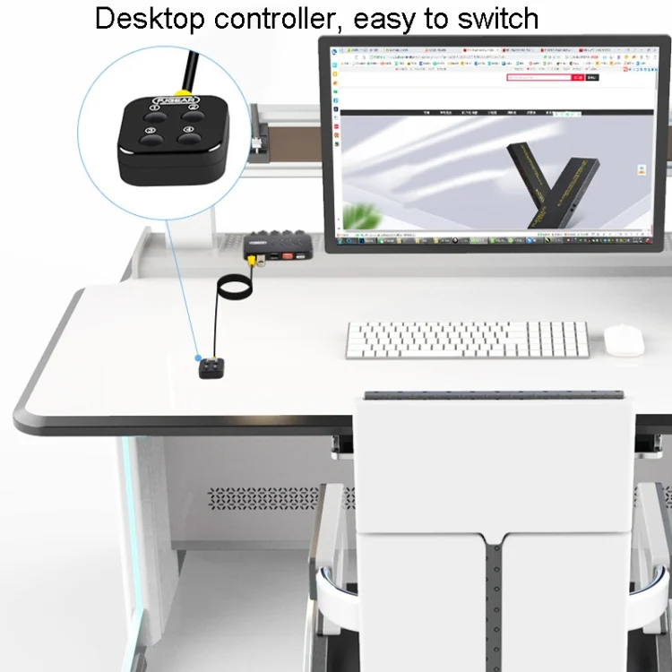 TBD06040764_5.webp FJGEAR FJ-U404 USB2.0 4 In 4 Out Sharing Switcher With Controller - Image 6