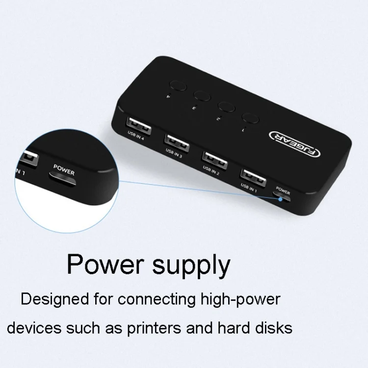 TBD06040764_6.webp FJGEAR FJ-U404 USB2.0 4 In 4 Out Sharing Switcher With Controller - Image 7