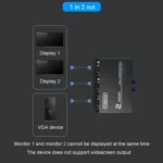 FJGEAR FJ-15-2 Computer VGA Switcher 2 In 1 Out Bidirectional Switching Sharer - Image 11