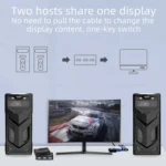 FJGEAR FJ-15-2 Computer VGA Switcher 2 In 1 Out Bidirectional Switching Sharer - Image 8