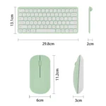 B087 2.4G Portable 78 Keys Dual Mode Wireless Bluetooth Keyboard And Mouse - Image 3