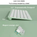 B087 2.4G Portable 78 Keys Dual Mode Wireless Bluetooth Keyboard And Mouse - Image 5