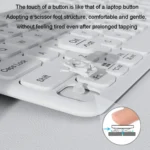 B087 2.4G Portable 78 Keys Dual Mode Wireless Bluetooth Keyboard And Mouse - Image 9