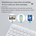 B087 2.4G Portable 78 Keys Dual Mode Wireless Bluetooth Keyboard And Mouse - Image 10