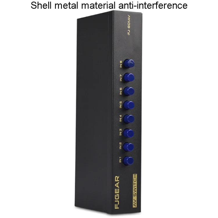 TBD06040774_3.webp FJGEAR FJ-801AV Audio Video Switcher 8 In 1 Out CVBS Switcher - Image 4