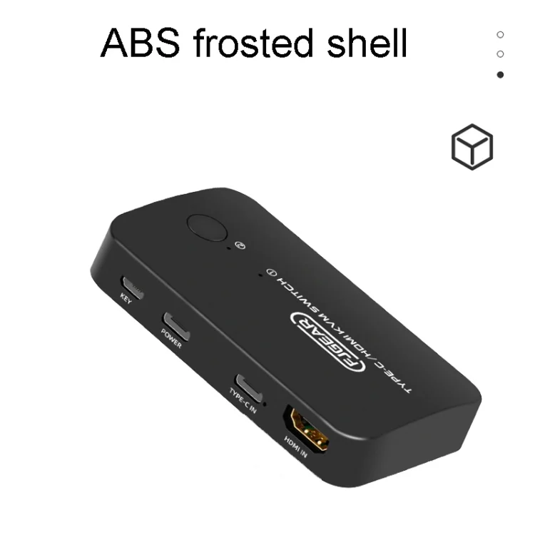 TBD06040798_1.webp FJGEAR FJ-TYH201 Type-C / HDMI KVM Switch With Desktop Controller - Image 2