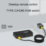FJGEAR FJ-TYH201 Type-C / HDMI KVM Switch With Desktop Controller - Image 9