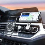 720 Degree Rotating Air Outlet Car Phone Holder Universal Magnetic Navigation Bracket - Image 11