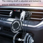 720 Degree Rotating Air Outlet Car Phone Holder Universal Magnetic Navigation Bracket - Image 9