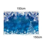 150 x 150cm Peach Skin Christmas Photography Background Cloth Party Room Decoration - Image 3