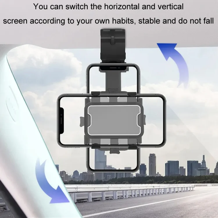 TBD06040903_B2.webp Car Sun Visor Clamp Multi-function Dashboard Mobile Phone Holder - Image 3