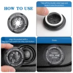 Car Motorcycle One-button Start Button Ignition Switch Rotating Protective Cover - Image 6