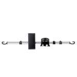 Car Mobile Phone Holder Computer Holder Universal Aluminum Tube With Hook - Image 2