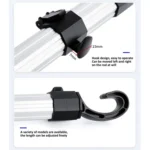 Car Mobile Phone Holder Computer Holder Universal Aluminum Tube With Hook - Image 3