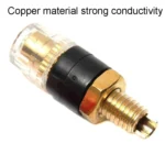 Small Copper Transparent Audio Column M4 Crystal Banana Holder Terminal Block - Image 3