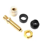 Small Copper Transparent Audio Column M4 Crystal Banana Holder Terminal Block - Image 4