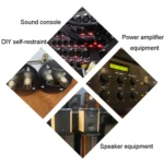 Small Copper Transparent Audio Column M4 Crystal Banana Holder Terminal Block - Image 6