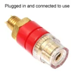 Small Copper Transparent Audio Column M6 Crystal Banana Holder Terminal Block - Image 3