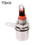 10pcs Small RCA Soldered Lotus Master AV Socket Audio Connector
