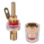 Medium Extended Transparent Terminal Block 4mm Banana Socket Audio Amplifier Junction Post - Image 5