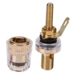Medium Extended Transparent Terminal Block 4mm Banana Socket Audio Amplifier Junction Post - Image 5