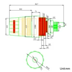 Large Transparent Crystal Terminal Block M8 Amplifier Speaker Connector - Image 2