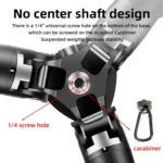Carbon Fiber Portable Folding Tripod SLR Camera Low Gravity Center Gimbal Photography Bracket - Image 11