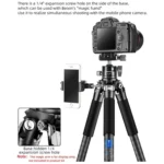 Carbon Fiber Portable Folding Tripod SLR Camera Low Gravity Center Gimbal Photography Bracket - Image 13