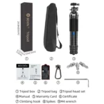 Carbon Fiber Portable Folding Tripod SLR Camera Low Gravity Center Gimbal Photography Bracket - Image 14