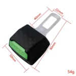 1pair Car Safety Belt Insert Head Limiter With Lock Tongue - Image 3