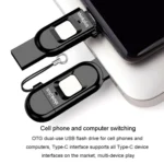 Lenovo Thinkplus TFU301 Dual Interface Type-C+USB Fingerprint Encrypted USB Flash Drive - Image 4