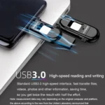 Lenovo Thinkplus TFU301 Dual Interface Type-C+USB Fingerprint Encrypted USB Flash Drive - Image 7