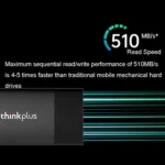 Lenovo Thinkplus US202 USB3.1 Compact And Portable Mobile Solid State Drive - Image 5