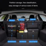 Car Multi-function Leather Trunk Foldable Storage Box - Image 6