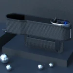 Digital Display Multifunctional Super Fast Charging Car Seat Gap Storage Box - Image 2