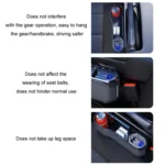Digital Display Multifunctional Super Fast Charging Car Seat Gap Storage Box - Image 3