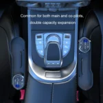 Digital Display Multifunctional Super Fast Charging Car Seat Gap Storage Box - Image 6