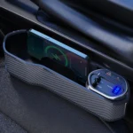Digital Display Multifunctional Super Fast Charging Car Seat Gap Storage Box - Image 7