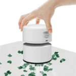 Desktop Mini Vacuum Cleaner USB Rechargeable Office Home Portable Paper Cleaner - Image 11