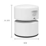 Desktop Mini Vacuum Cleaner USB Rechargeable Office Home Portable Paper Cleaner - Image 3