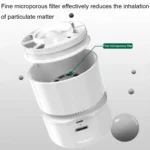 Desktop Mini Vacuum Cleaner USB Rechargeable Office Home Portable Paper Cleaner - Image 8